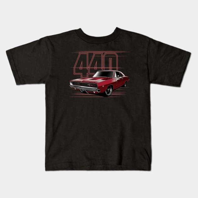 68 Charger American Muscle Kids T-Shirt by Kid Relic